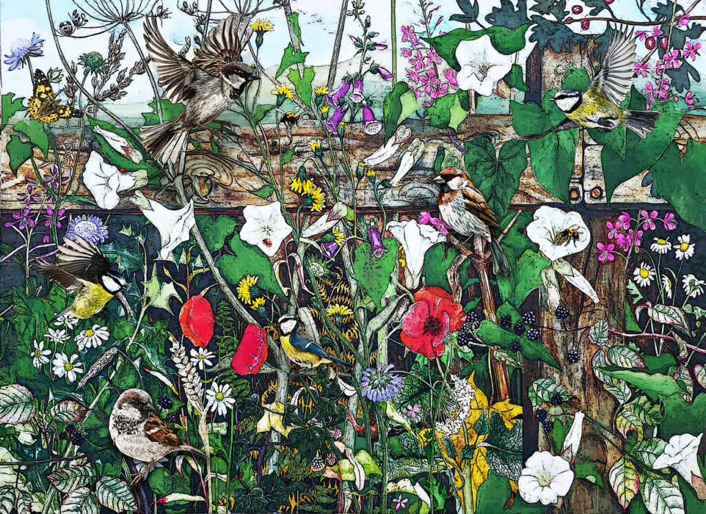 Witness to a Thousand Miracles Val Wigham. mixed Media